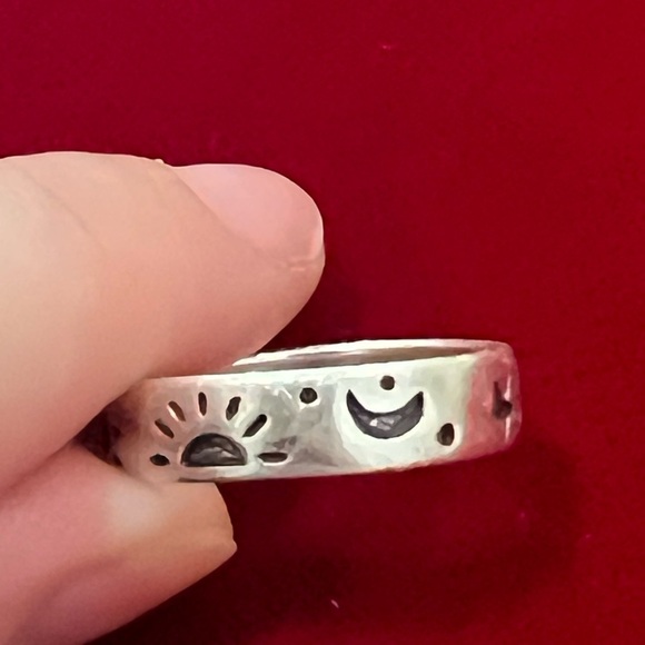 Vintage star moon sun ring - Picture 1 of 4